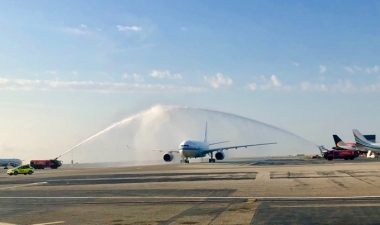Air China first direct flight from Beijing launched at Nice Airport.